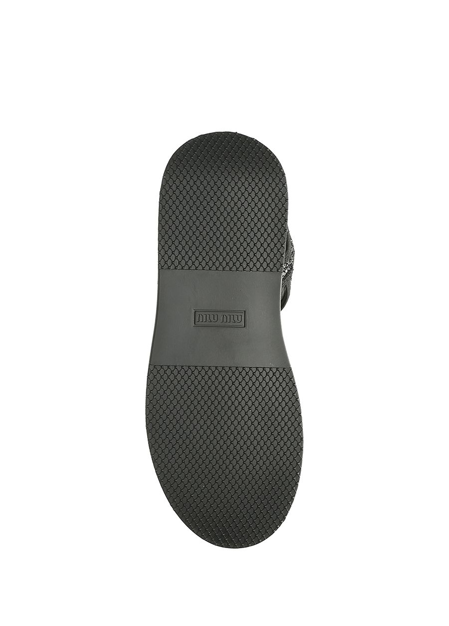 Beymen MIU MIU Siyah Sim Dokulu Kadın Sandalet. 6