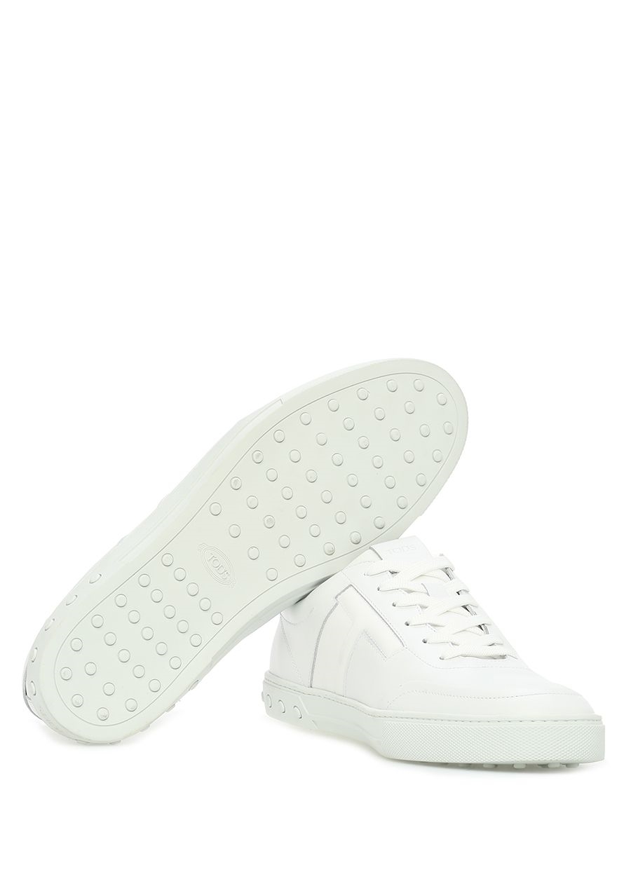 Beymen TOD'S Beyaz Logolu Erkek Deri Sneaker. 6