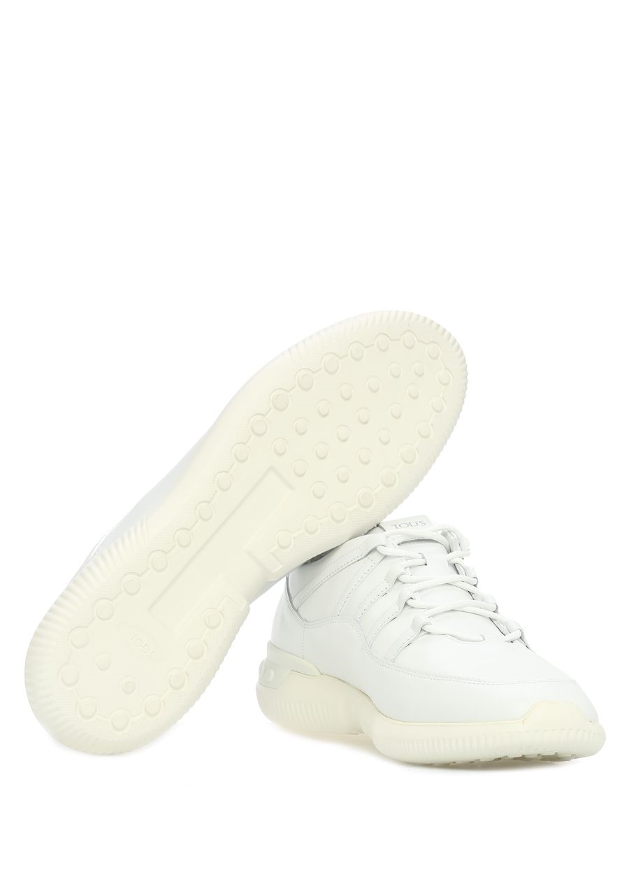 Beymen TOD'S Beyaz Logolu Erkek Deri Sneaker. 6
