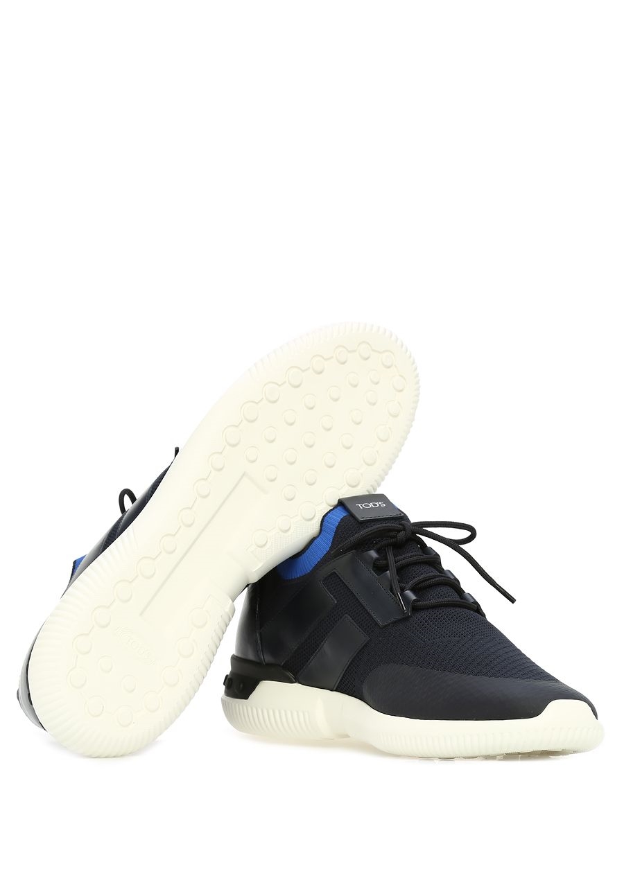 Beymen TOD'S Lacivert File Dokulu Logolu Erkek Deri Sneaker. 6