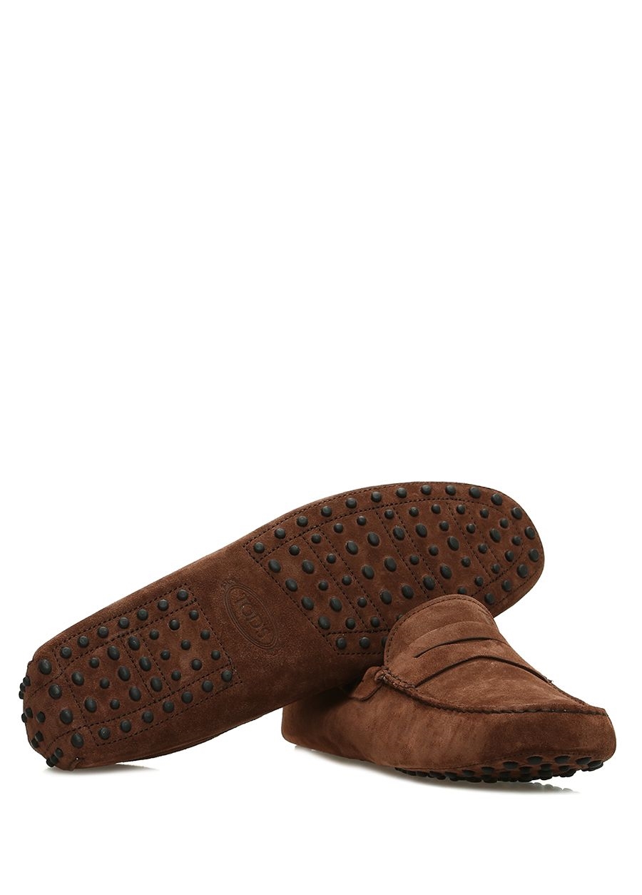 Beymen TOD'S Kahverengi Bant Detaylı Erkek Süet Driver. 6