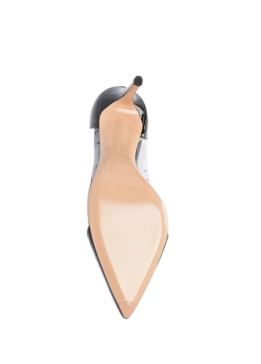 Beymen GIANVITO ROSSI Plexi 85 Siyah Transparan Bantlı Deri Stiletto. 6