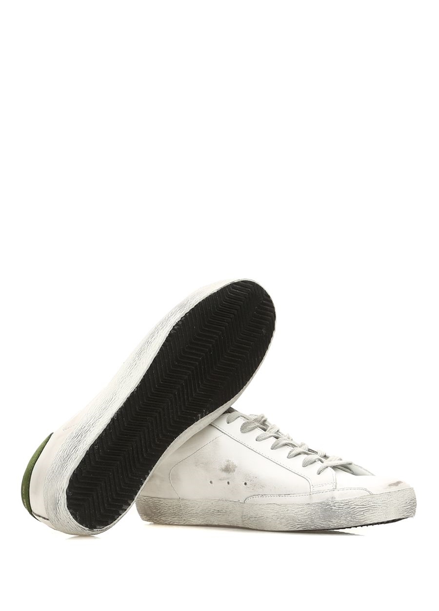 Beymen GOLDEN GOOSE Superstar Beyaz Yeşil Erkek Deri Sneaker. 6 Beymen GOLDEN GOOSE Superstar Beyaz Yeşil Erkek Deri Sneaker. 6