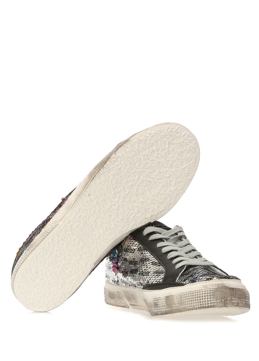 Beymen GOLDEN GOOSE May Silver Payetli Kadın Sneaker. 6