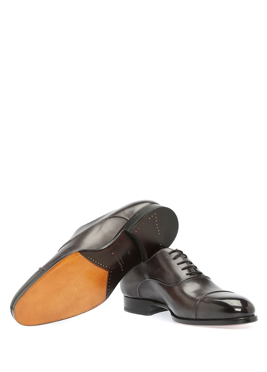 Beymen MAGNANNI Gri Dekoratif Dikiş Detaylı Erkek Deri Ayakkabı. 6