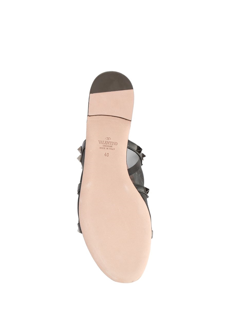 Beymen VALENTINO GARAVANI Rockstud Siyah File Garnili Bantlı Kadın Terlik. 6 Beymen VALENTINO GARAVANI Rockstud Siyah File Garnili Bantlı Kadın Terlik. 6