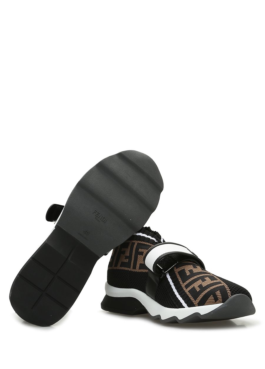 Beymen FENDI Kahverengi Siyah Logo Jakarlı Kadın Sneaker. 6