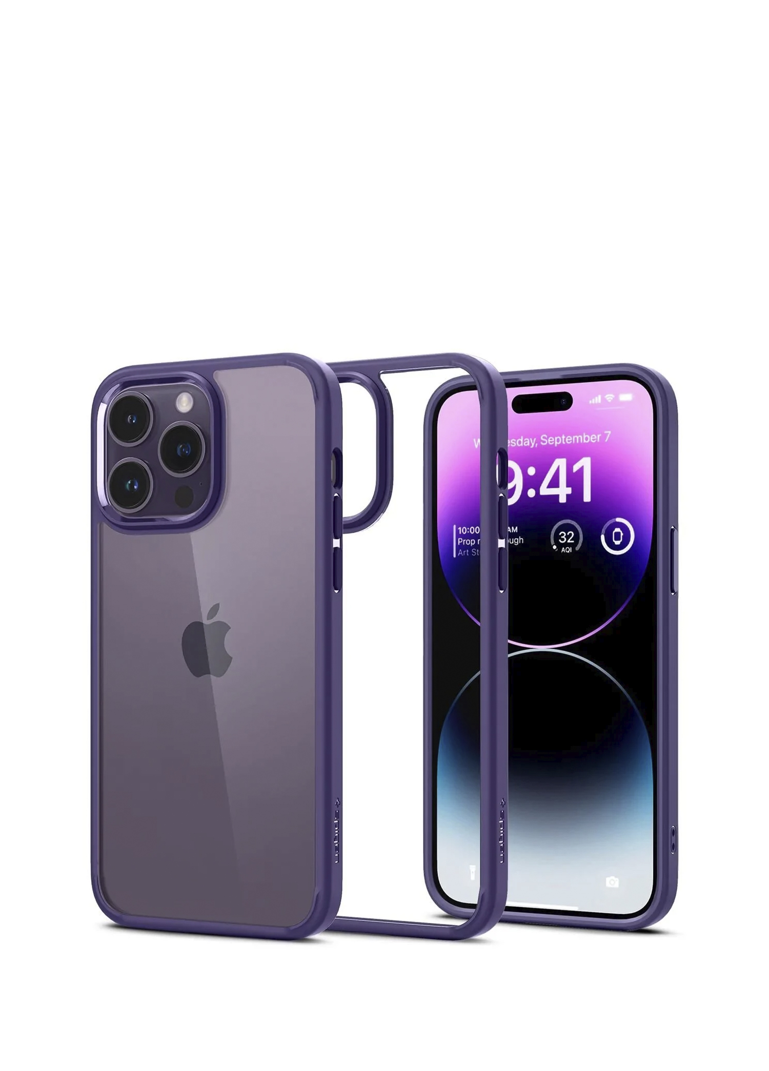 Apple iPhone 14 Pro Ultra Hybrid Deep Purple Kılıf