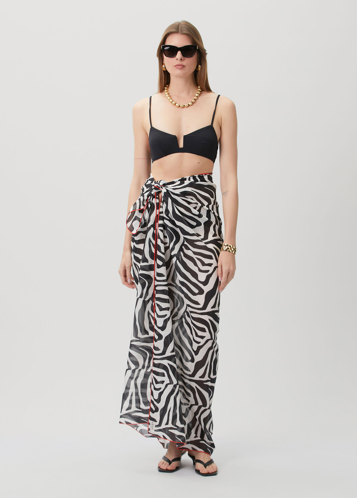 Zebra Desenli Pareo
