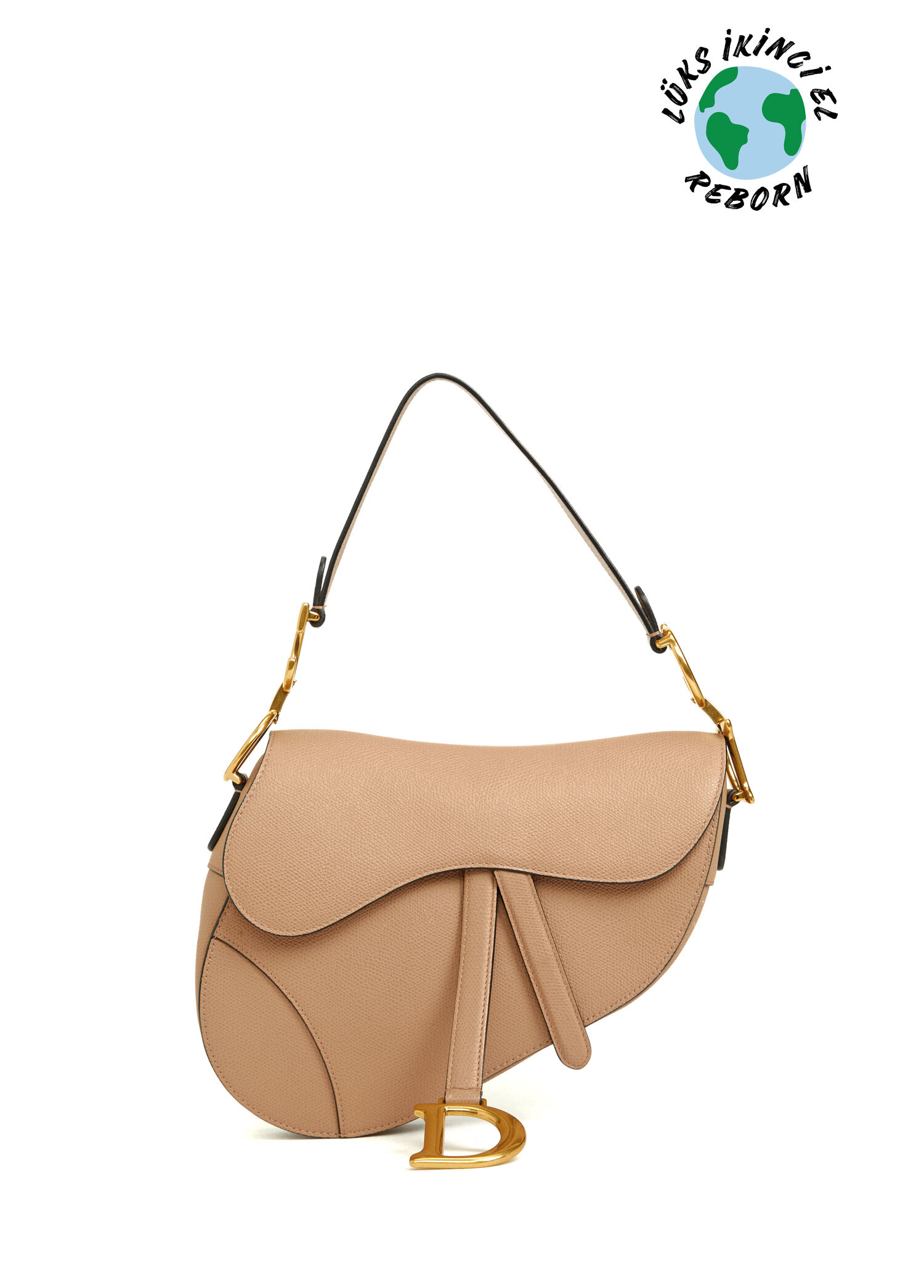 Beymen Reborn - Christian Dior Saddle Çanta - Pudra