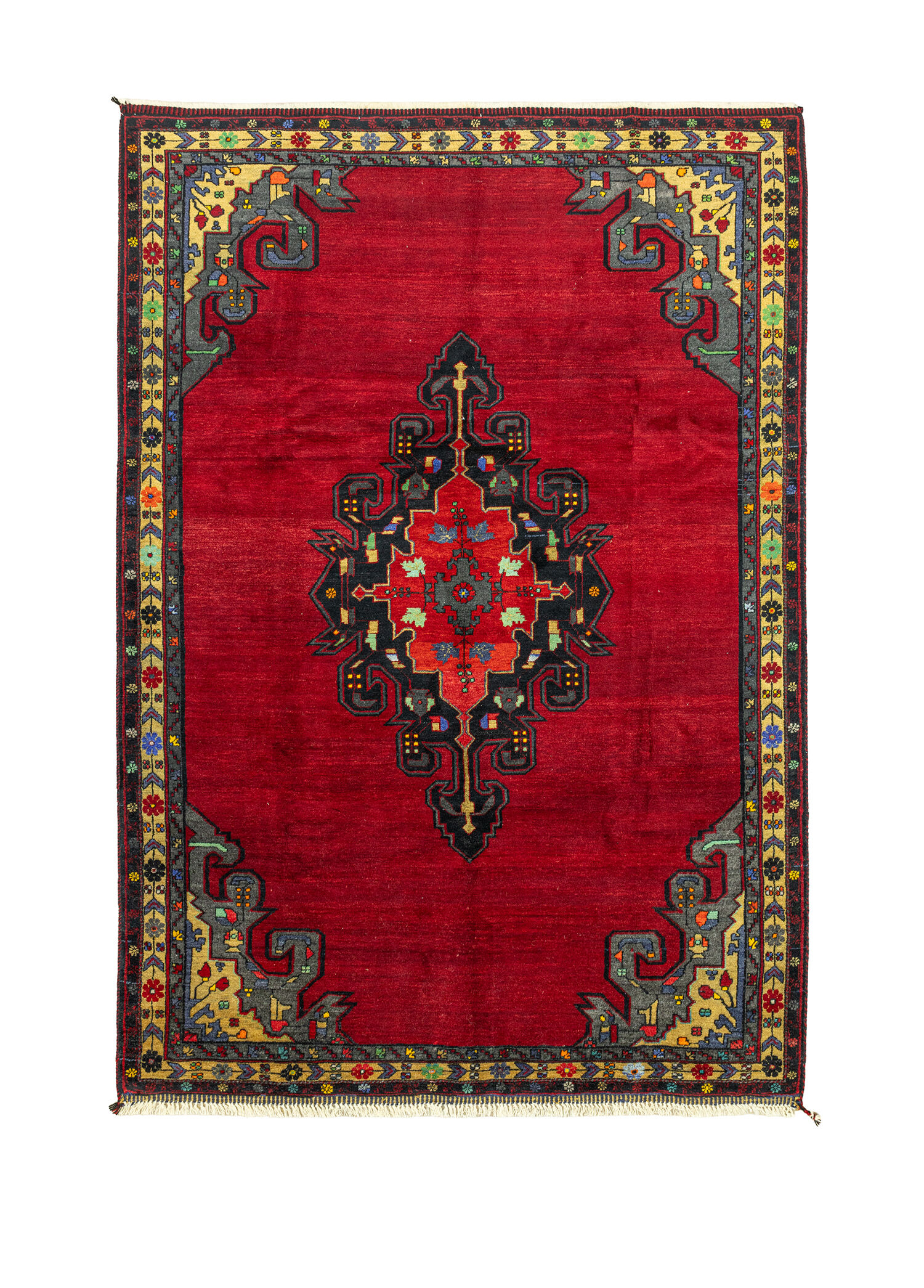 Sayat El Dokuma Kırmızı Sivas Halısı 239 x 342 cm
