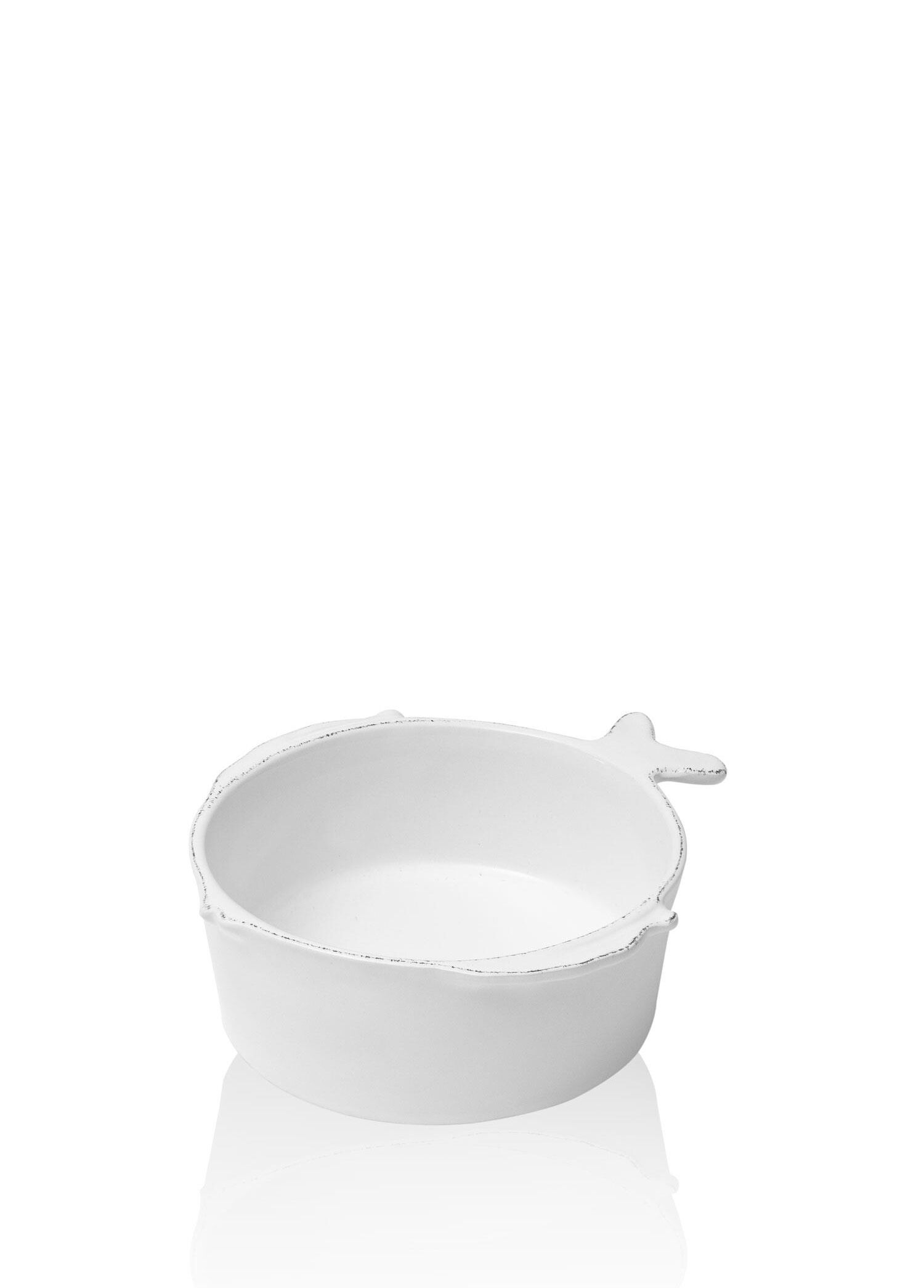 Artigiano Fish Beyaz Seramik Çorba Kasesi 15 cm