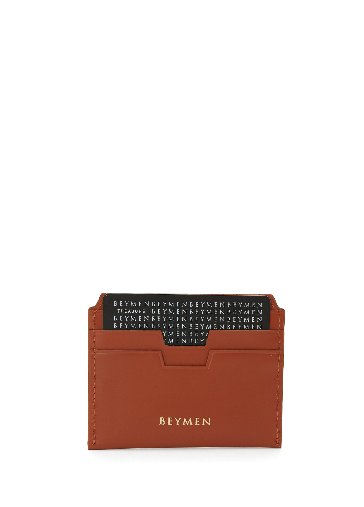 Beymen Turuncu Logolu Kadın Deri Kartlık. 2