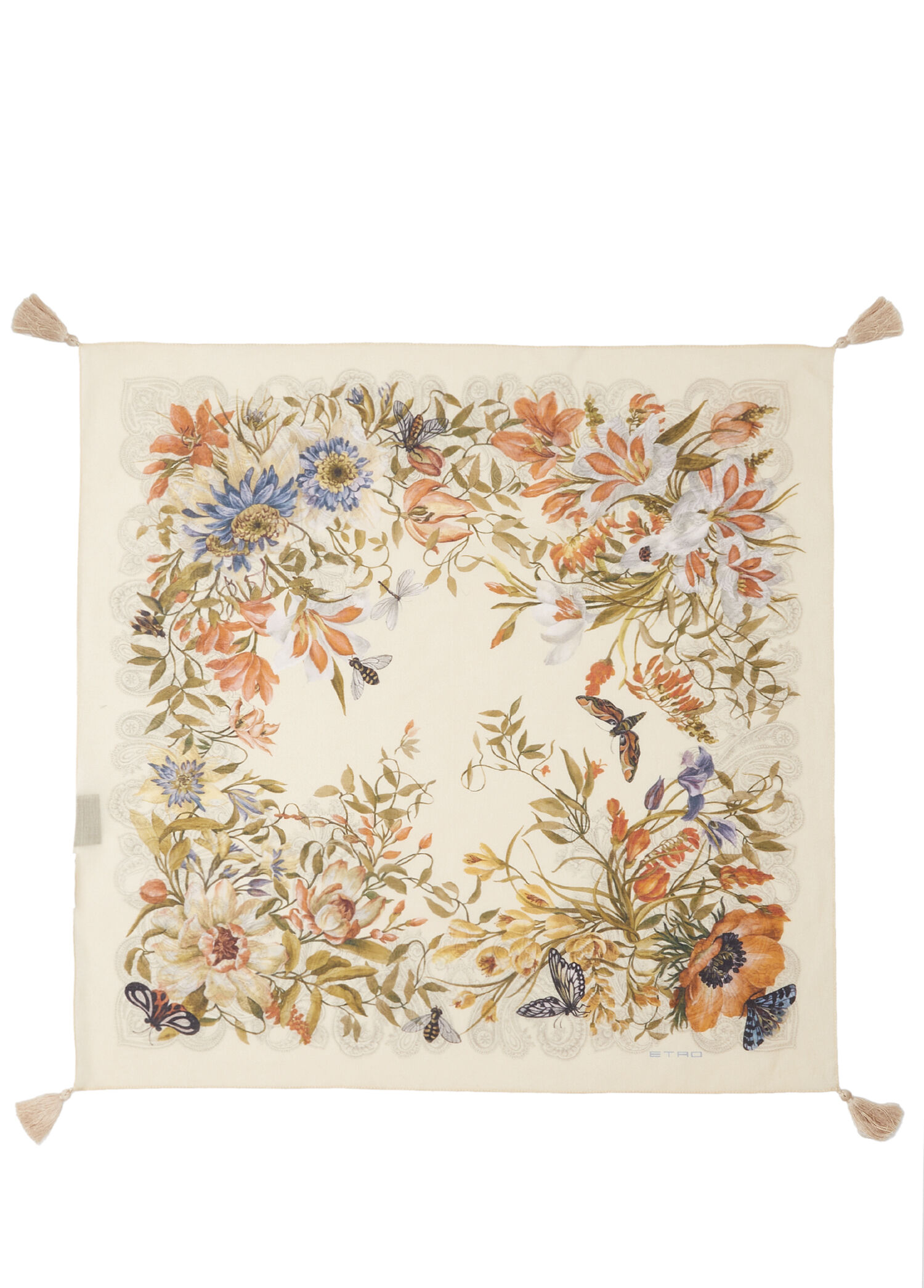 Çok Renkli Püskül Detaylı Kadın Fular