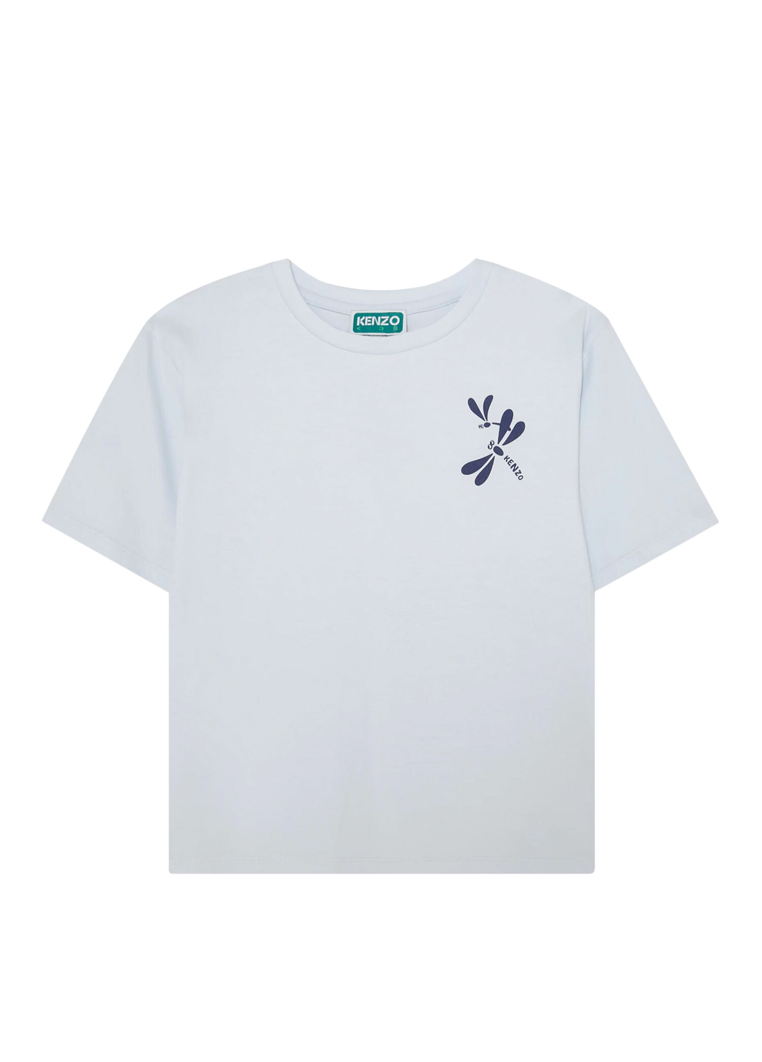 Açık Mavi Logo Baskılı Kız Çocuk T-shirt