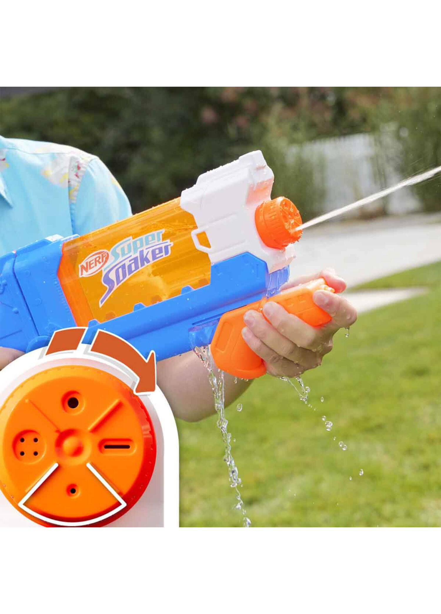 Nerf - Super Soaker Flip Fill Oyuncak Su Tabancası - Çok Renkli