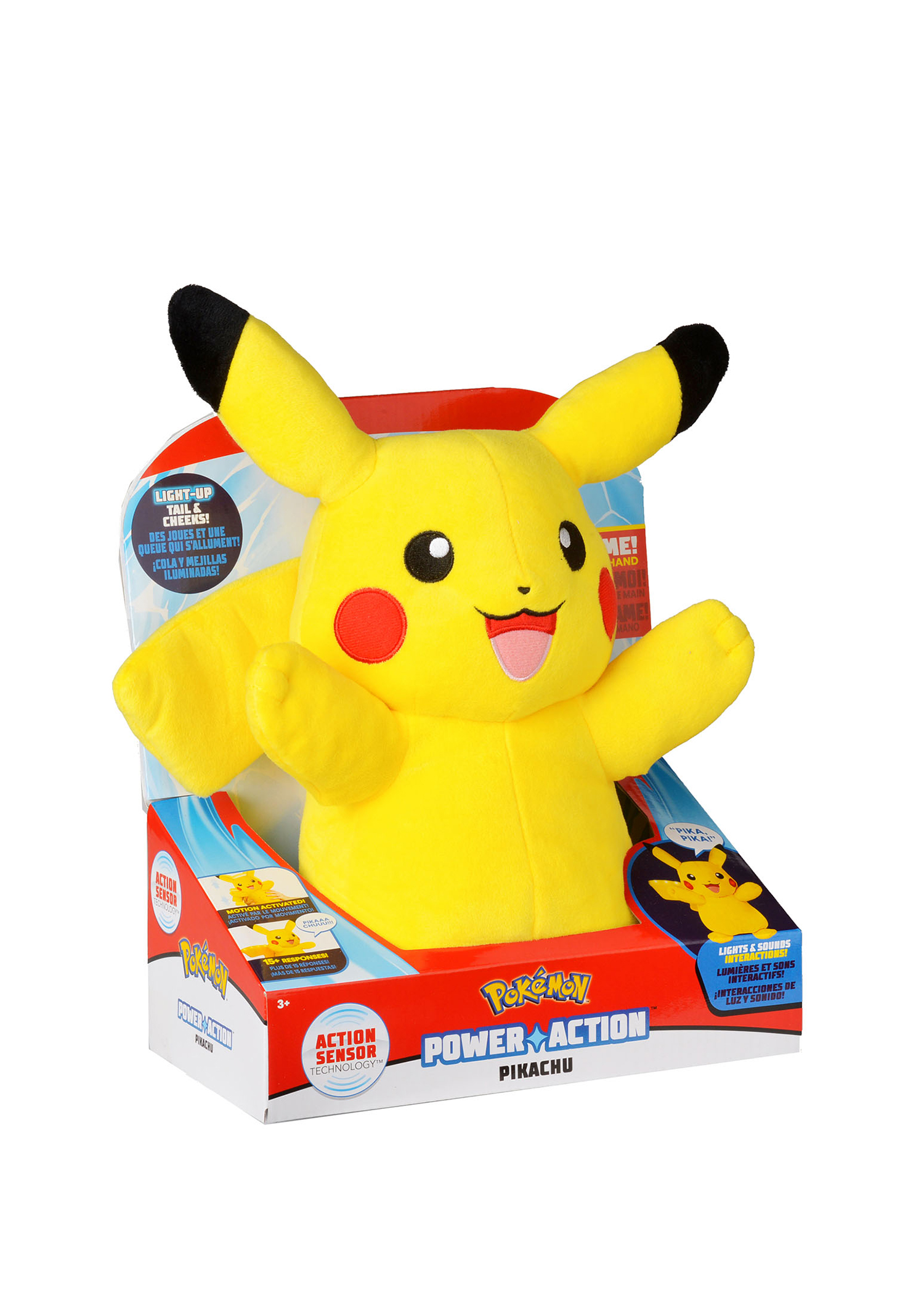 Pikachu Sesli ve Işıklı Pelüş Figür Oyuncak