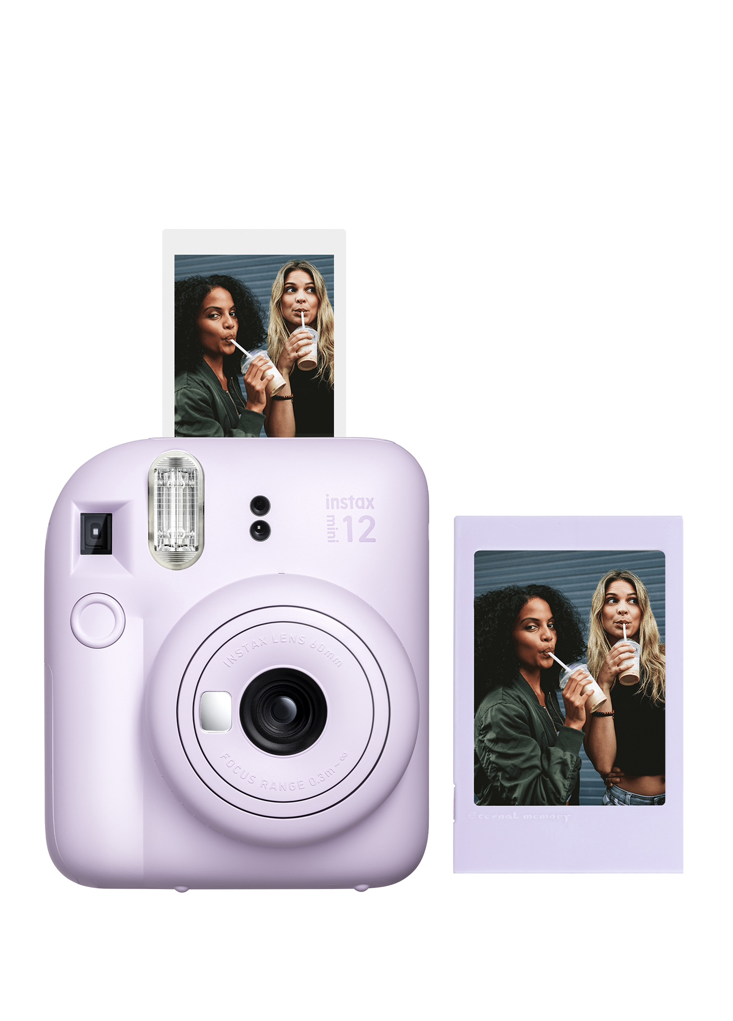 Instax Mini 12 Lila Fotoğraf Makinesi + Fotoğraf Çerçeve Seti