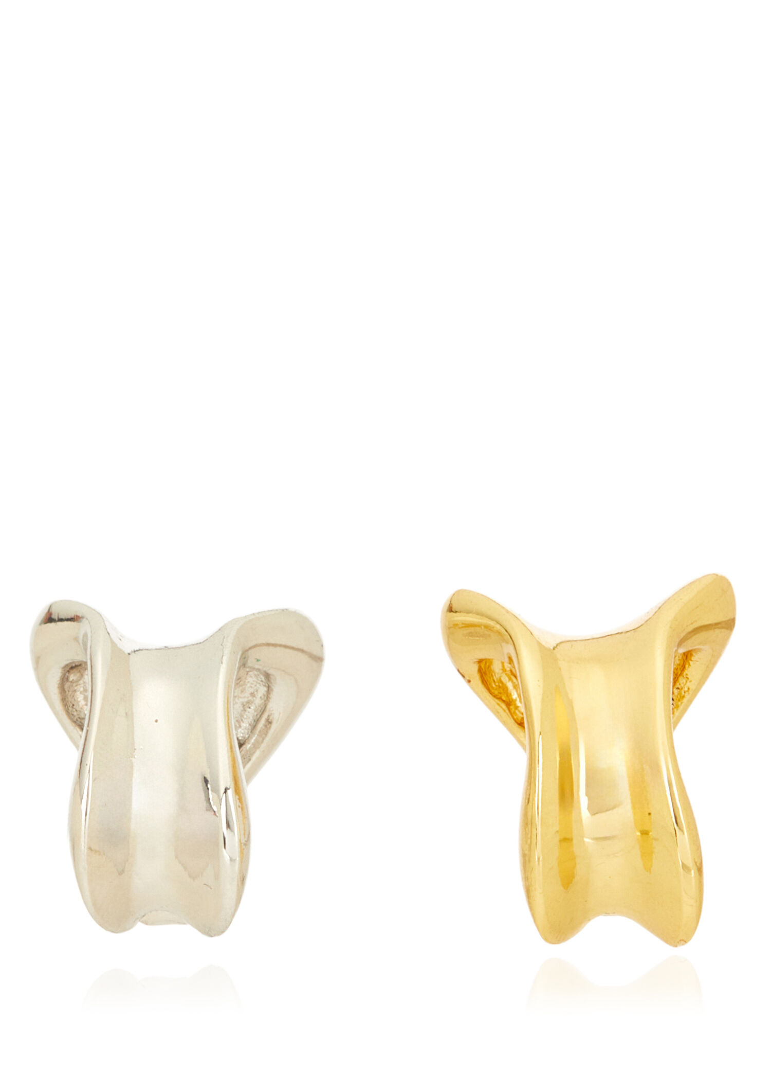 Gold Silver 2li Kadın Earcuff Seti