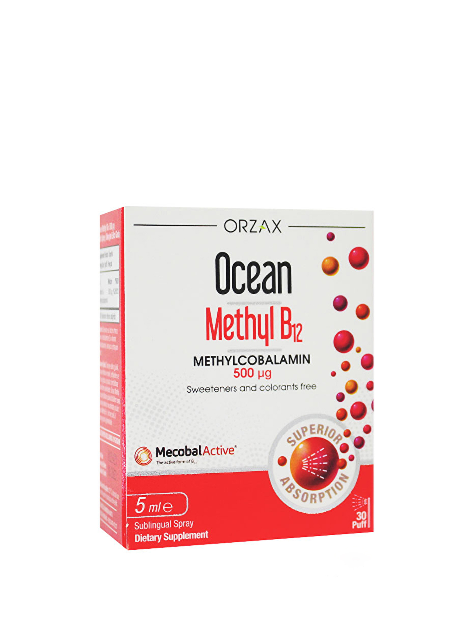 Methyl B12 500 mcg Dilaltı Sprey 5ml