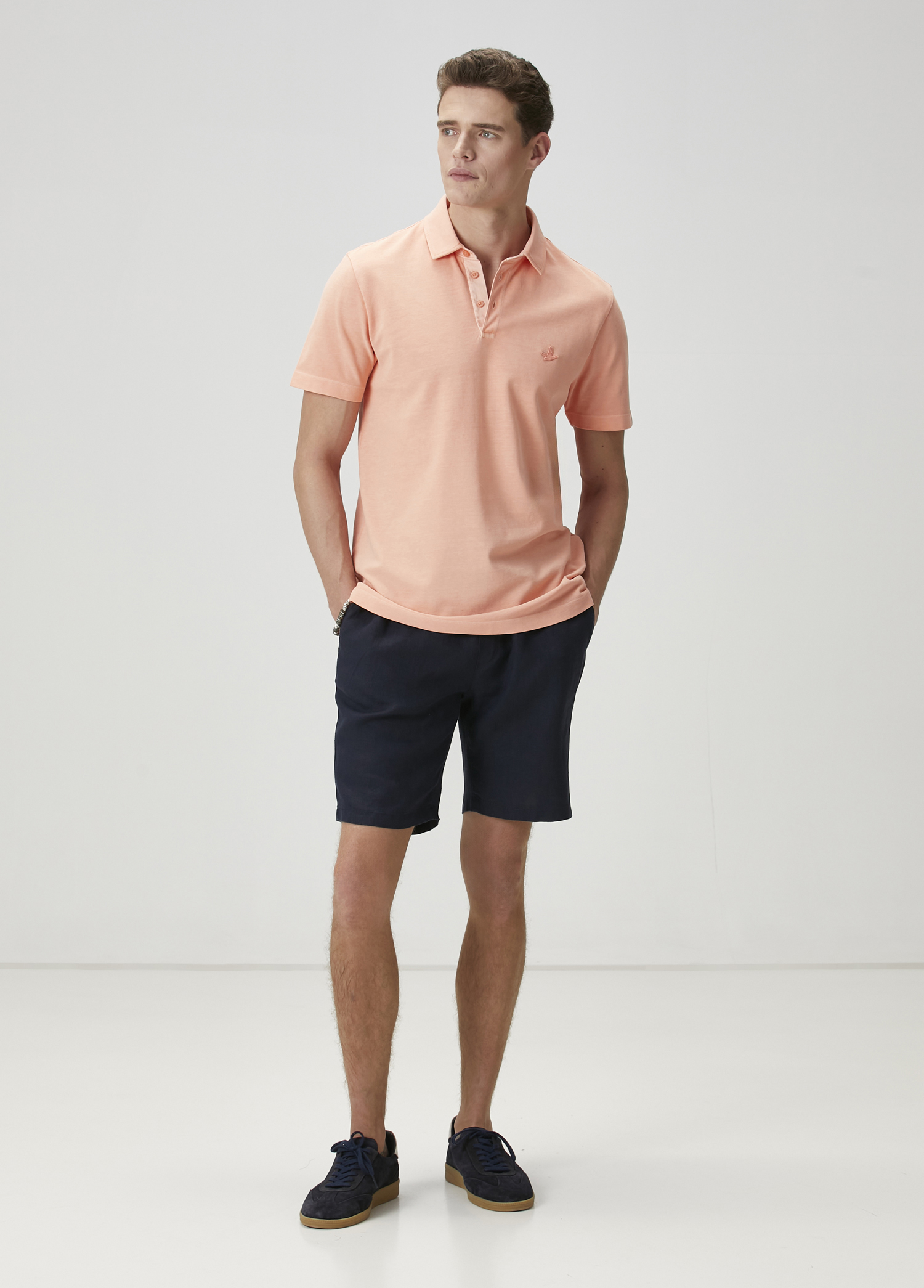 Comfort Fit Kayısı Polo Yaka T-shirt_2