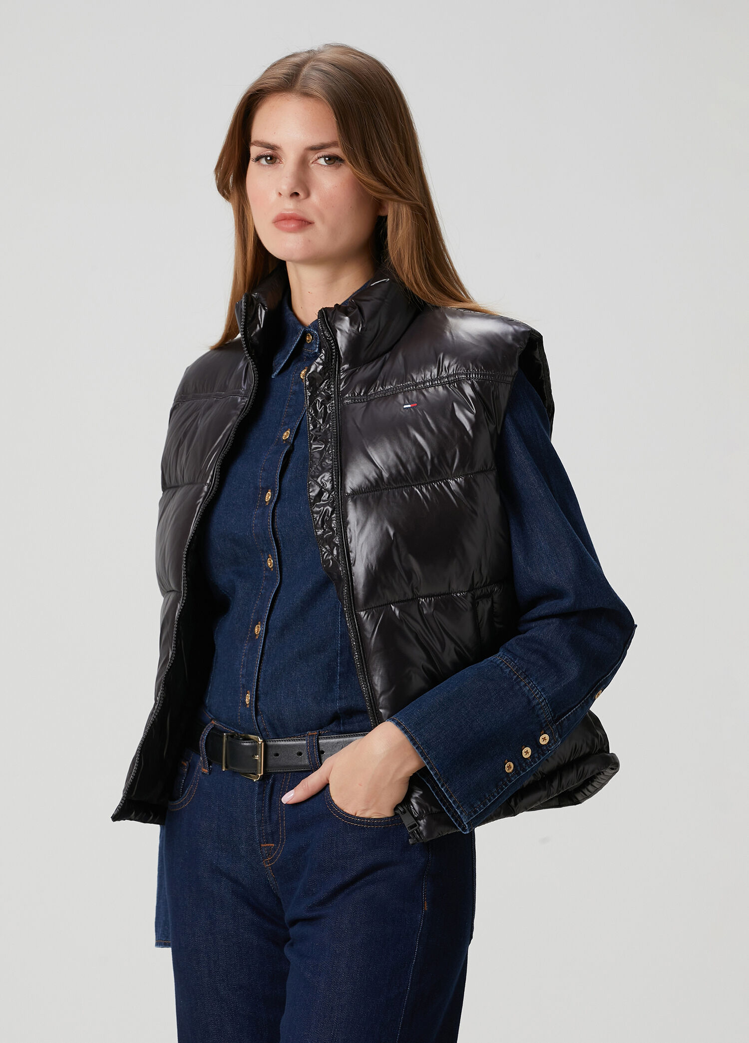 Essential Siyah Puffer Yelek