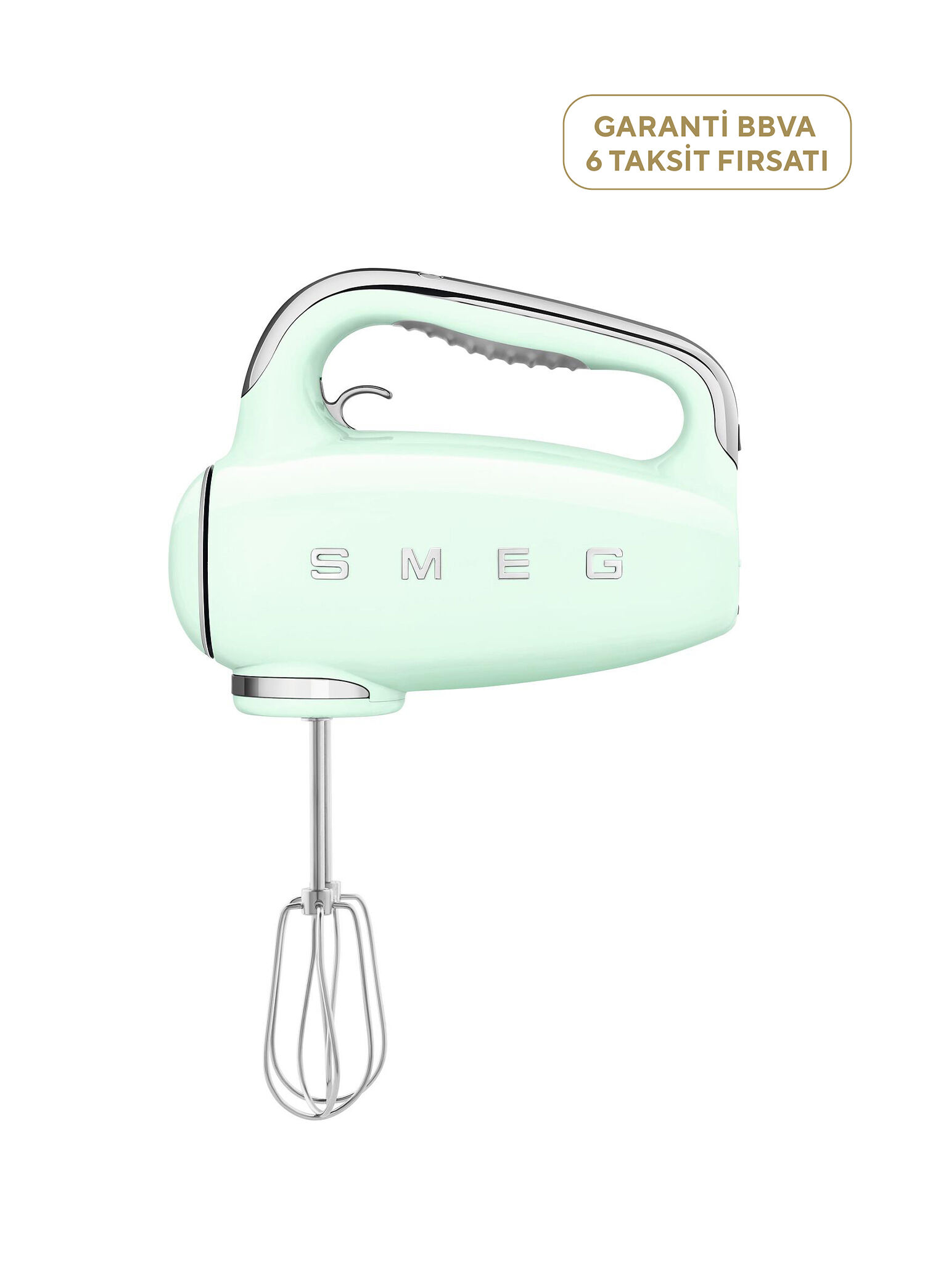HMF01PGEU 50's Style Retro Pastel Yeşil El Mikseri