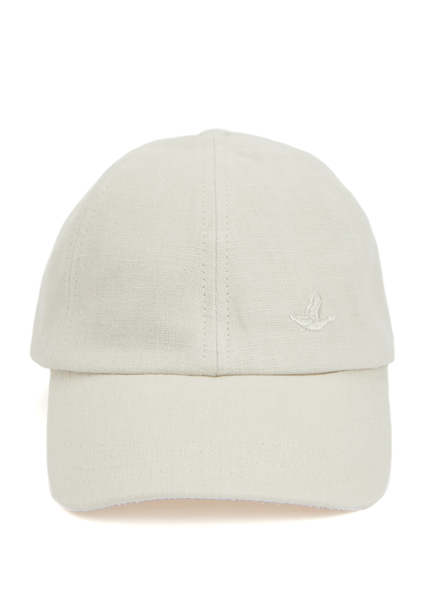 Bej Unisex Keten Şapka_1
