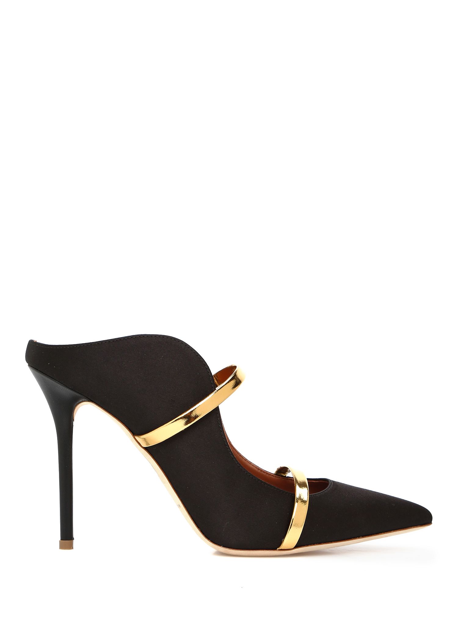 Beymen Maureen Siyah Gold Topuklu Saten Terlik. 1 Beymen Maureen Siyah Gold Topuklu Saten Terlik. 1