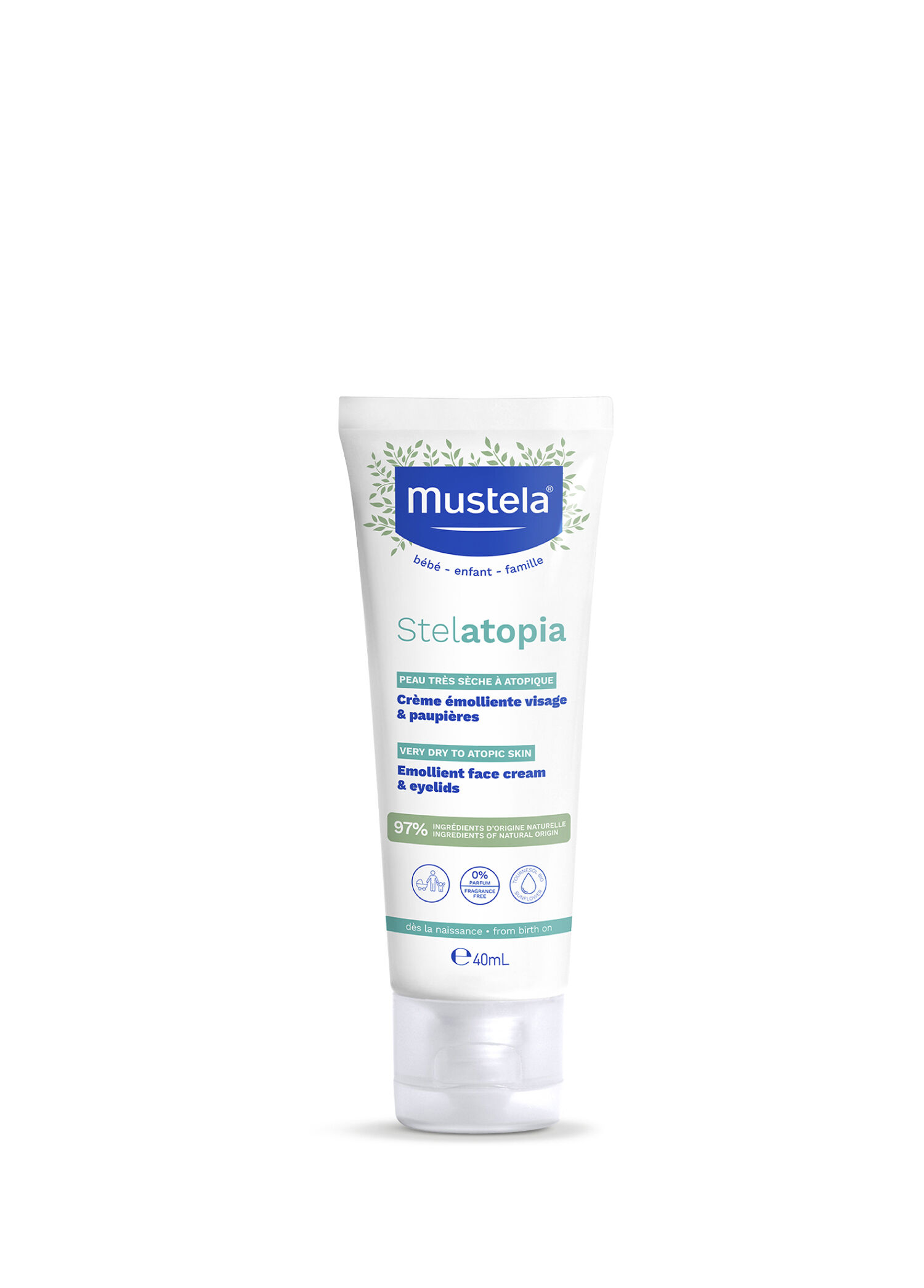 P Mustela Stelatopia Cok Kuru Ve Atopik Ciltler Icin Yuz Ve Goz Cevresi Nemlendirici Yuz Kremi 40 Ml