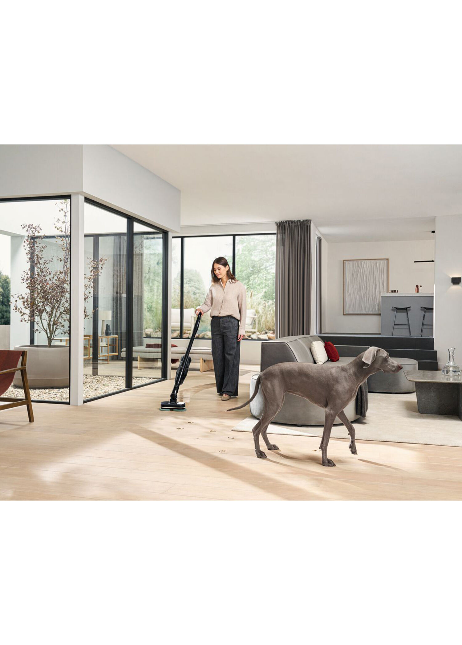 Miele - Triflex HX3 Plus Aqua Şarjlı Dikey Süpürge - Siyah