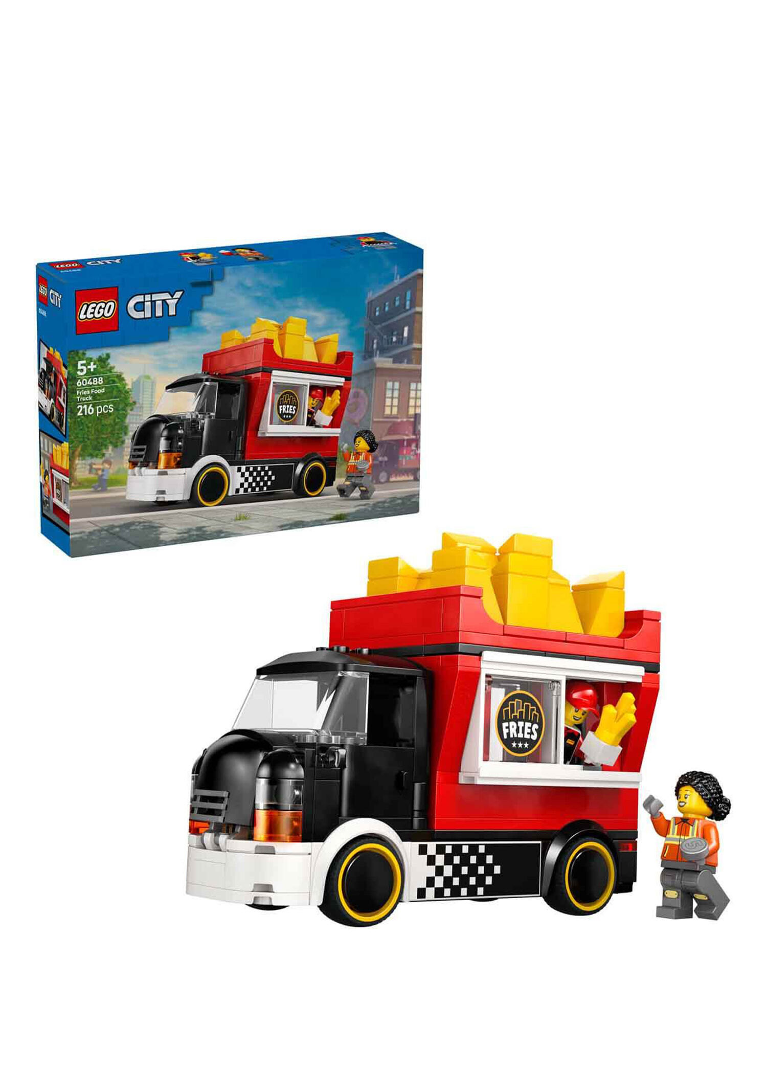City Patates Kızartması Kamyonu 216 Parça 5+ Yaş Yapı Oyuncağı 60488