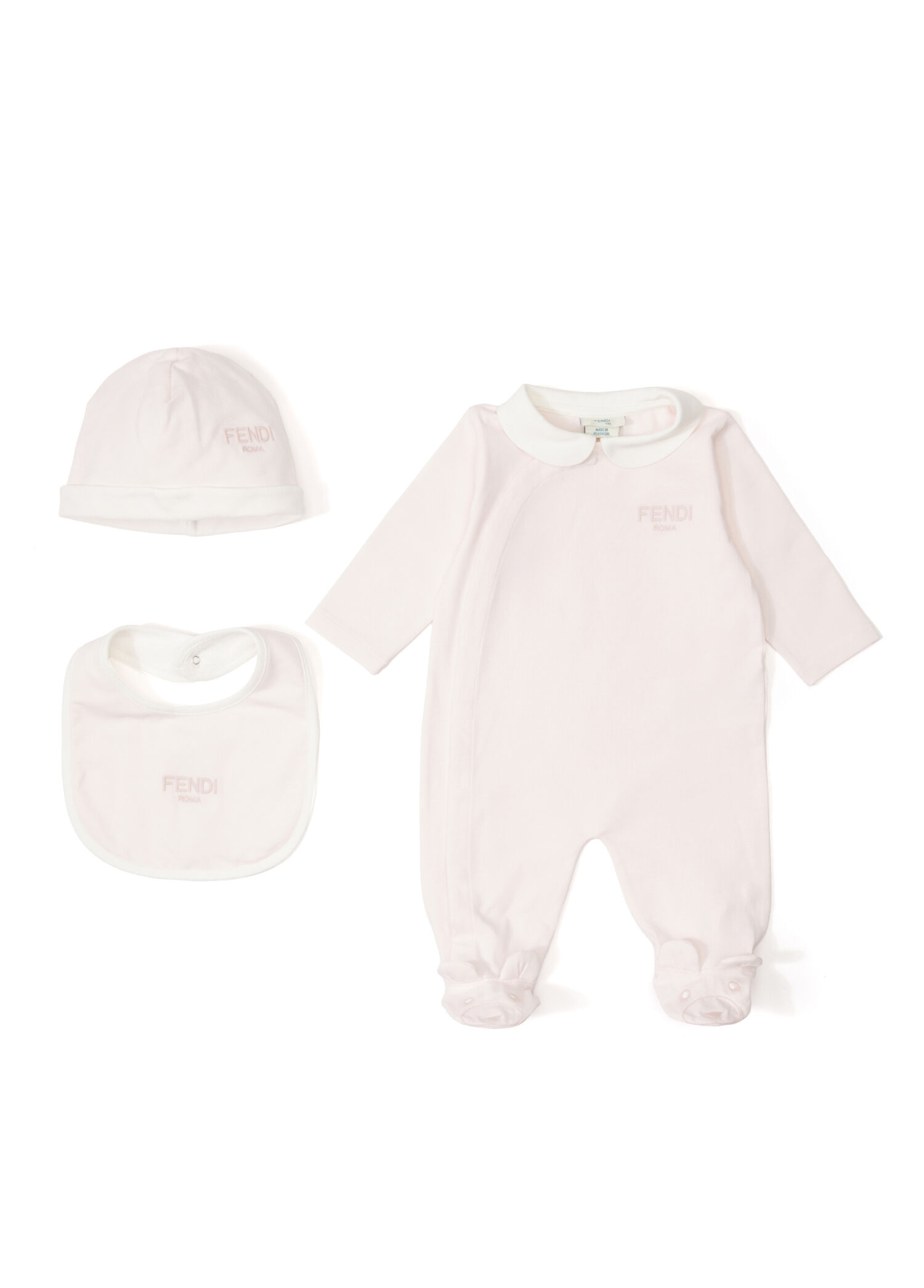 Açık Pembe Kız Bebek Tulum Seti
