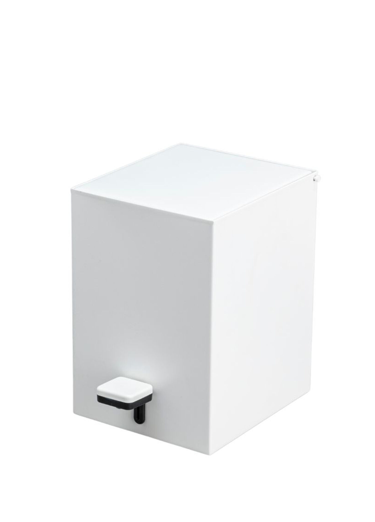 Beyaz Kare Pedallı Banyo Çöp Kovası 3 Lt