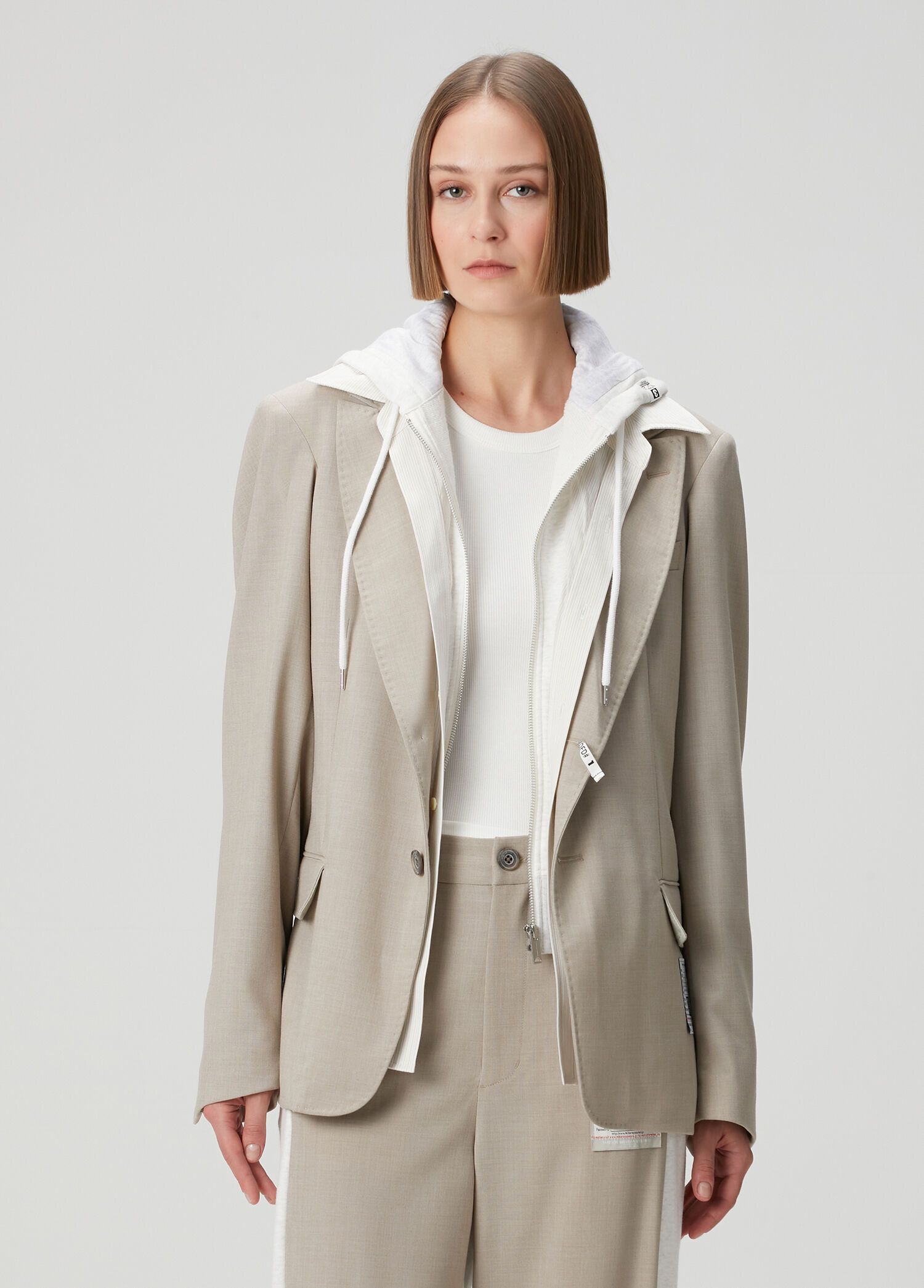 Triple Layered Bej Ceket