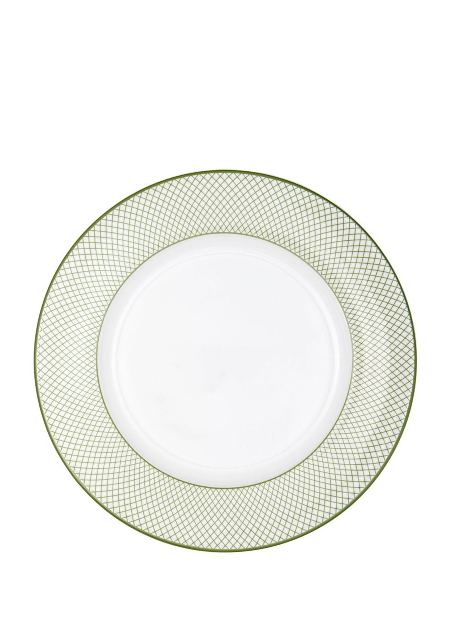 Trellis Yeşil Porselen Tabak 25 cm
