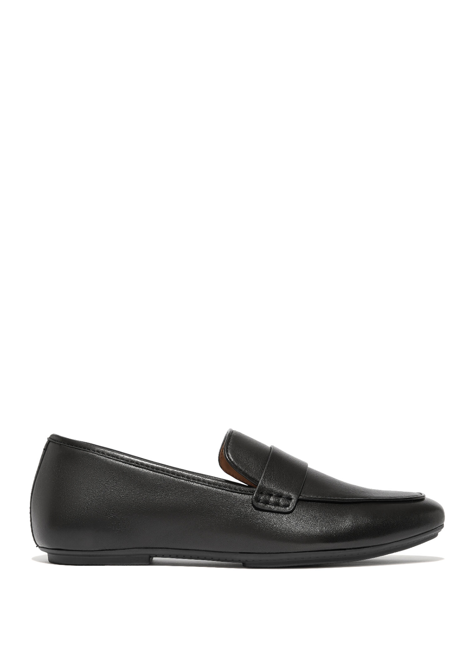Delicato Soft Siyah Deri Kadın Loafer