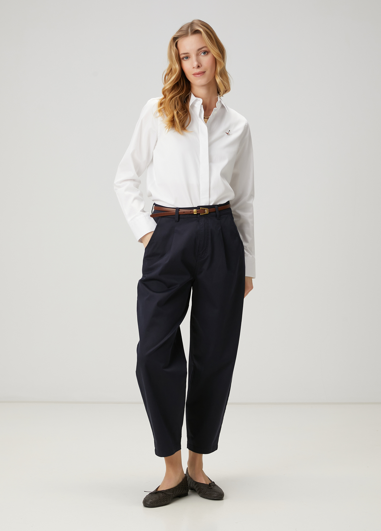 Beyaz Basic Poplin Gömlek_2