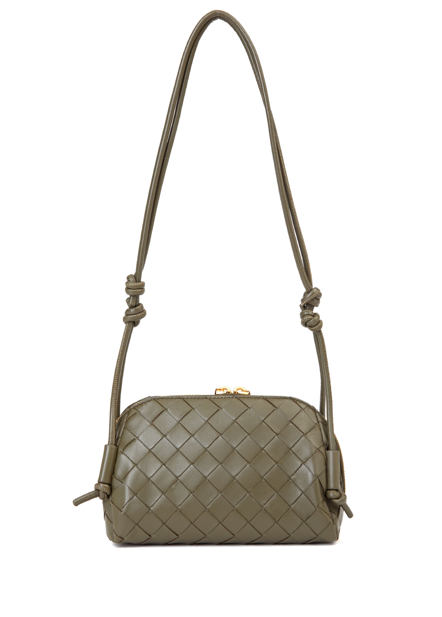 Bottega Veneta Haki Kadın Concert Pouch Haki Kadın Deri Çanta