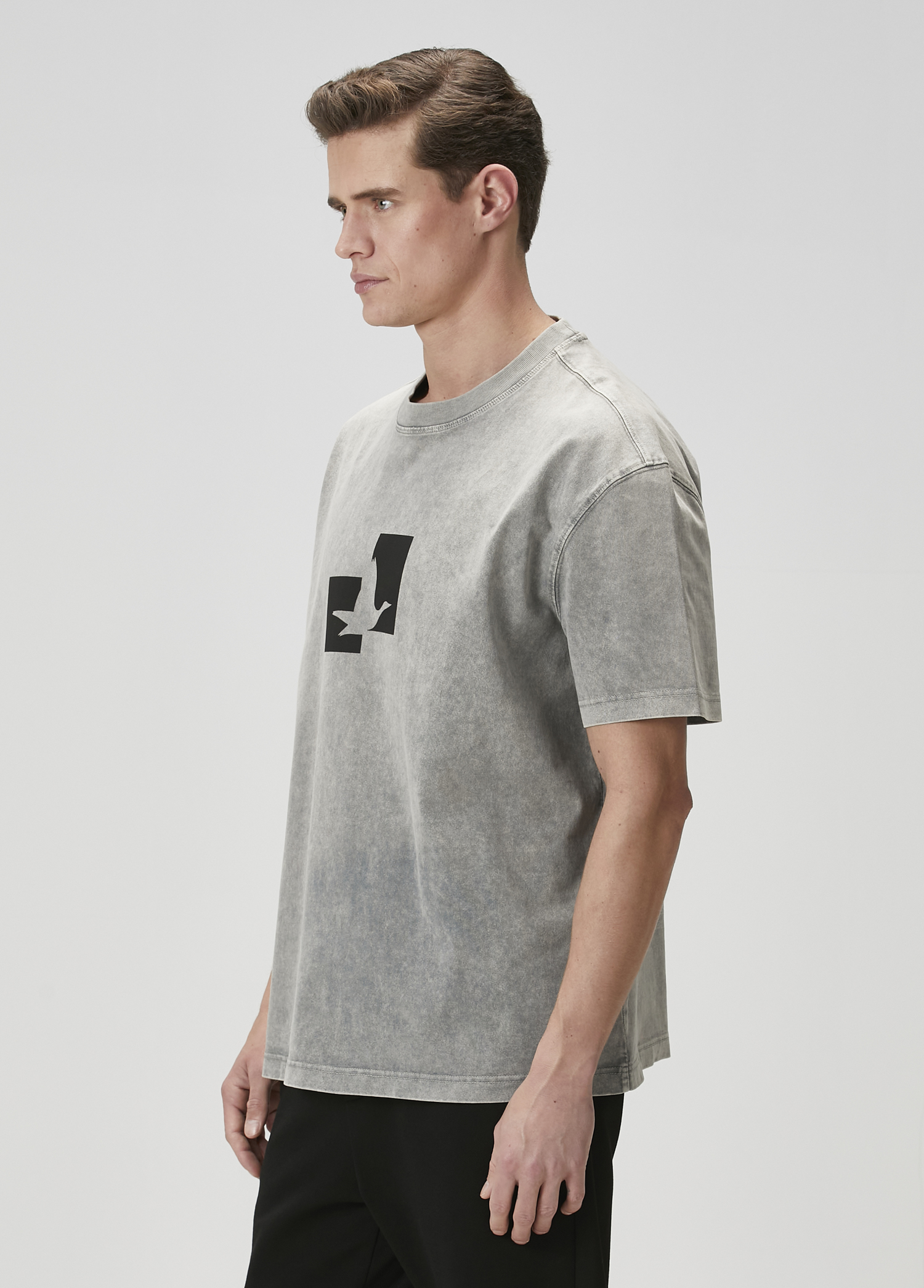 Antrasit Oversize T-shirt_3