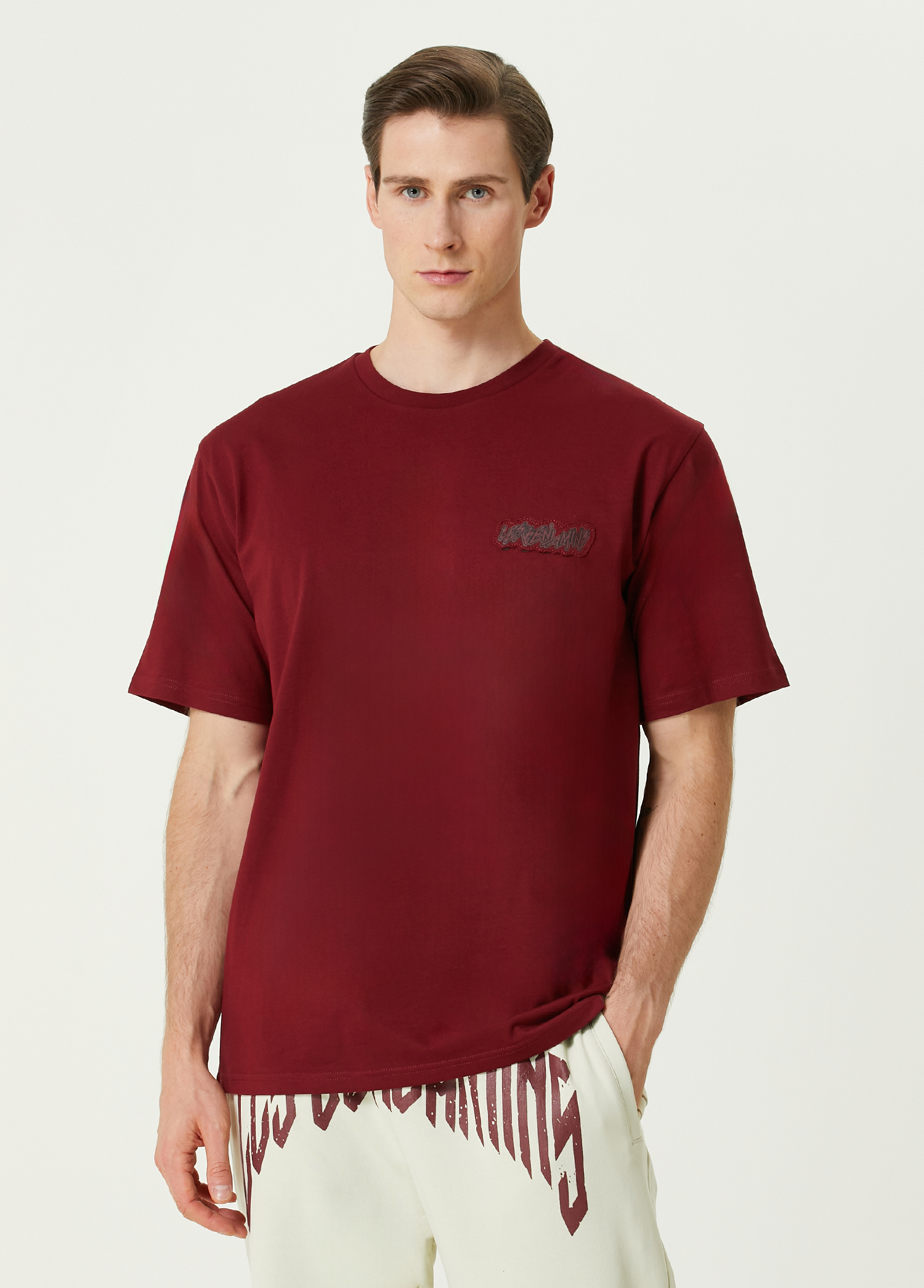 Relaxed Fit Bordo T-shirt