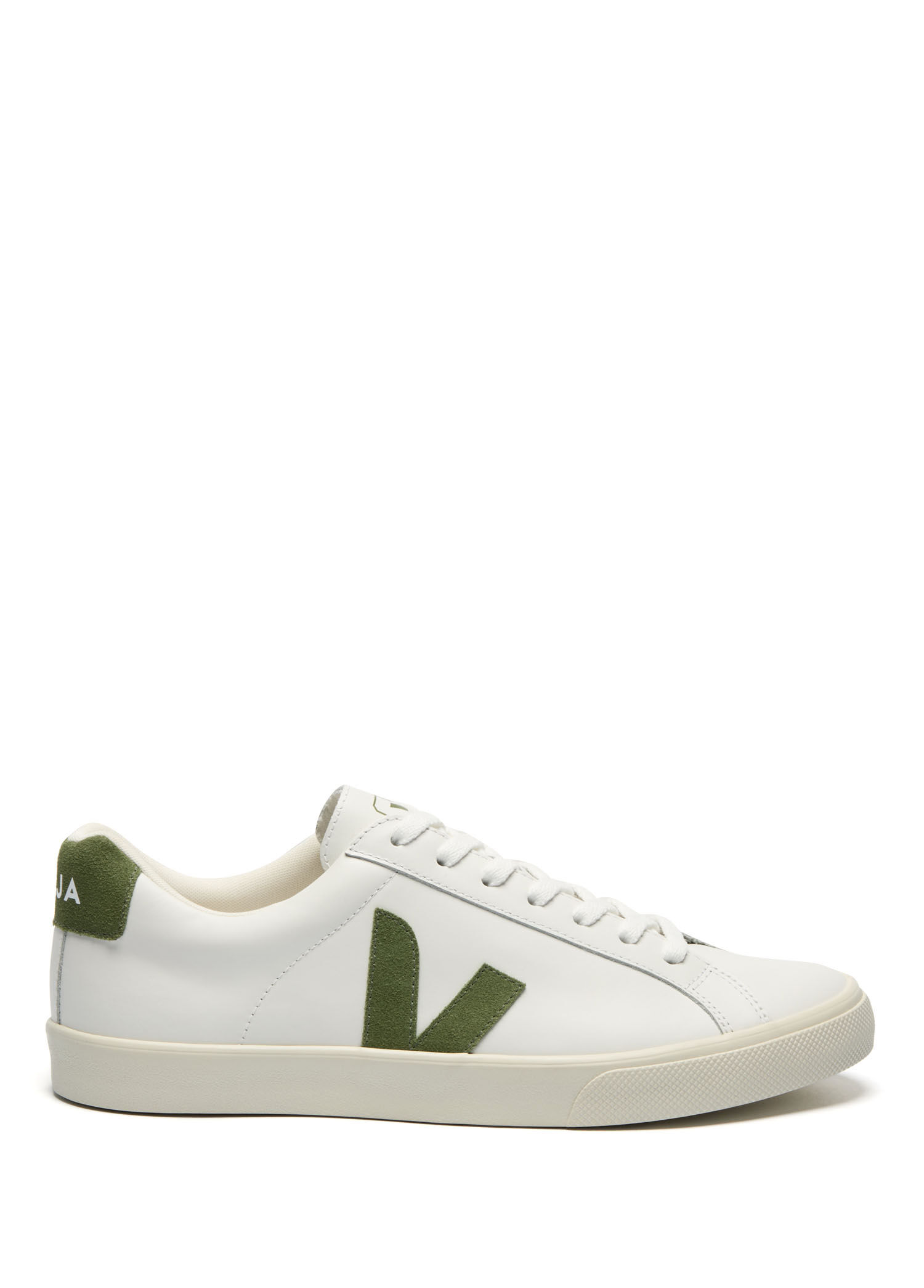 Esplar Beyaz Yeşil Kadın Deri Sneaker
