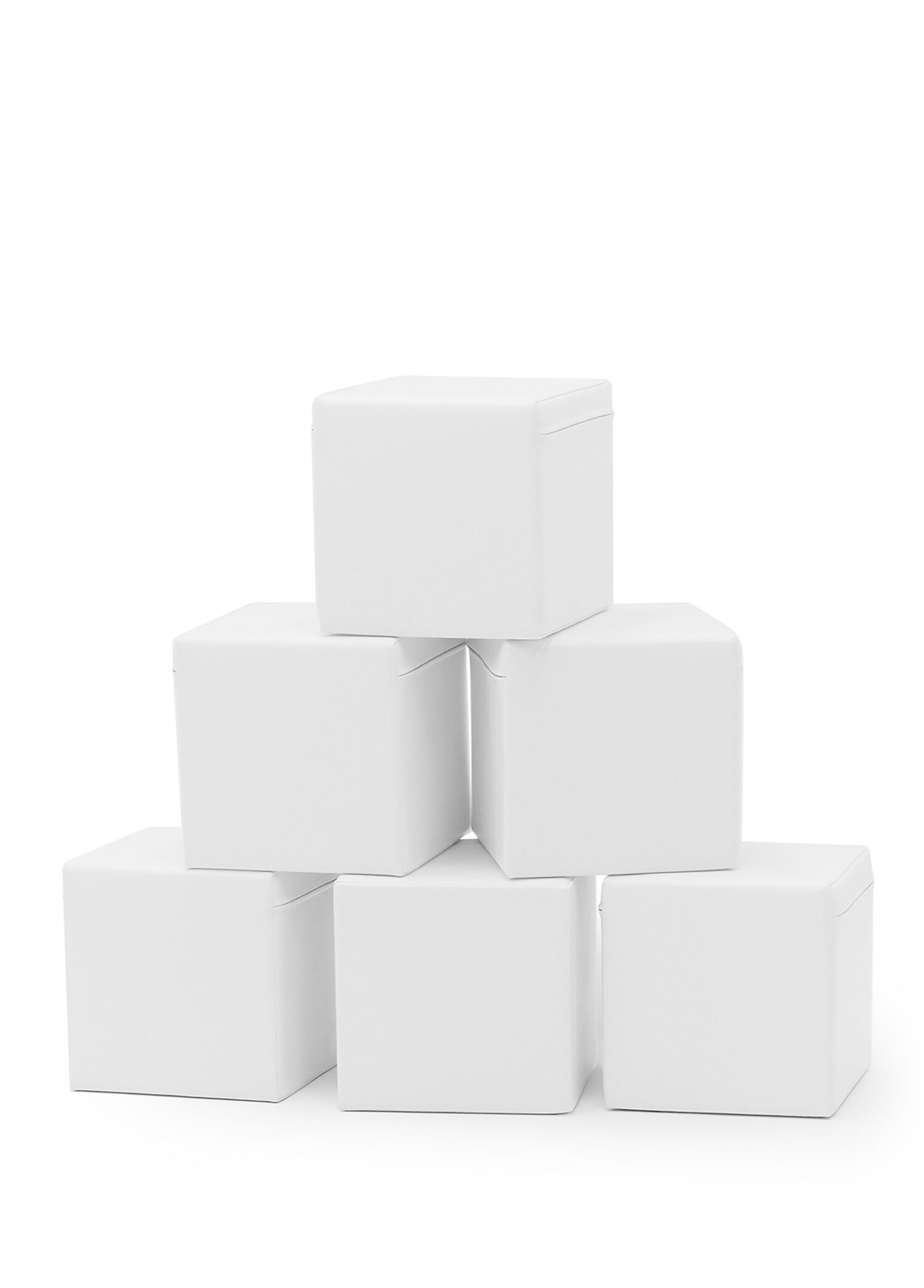 Mini Küp 6 White Yumuşak Blok Seti