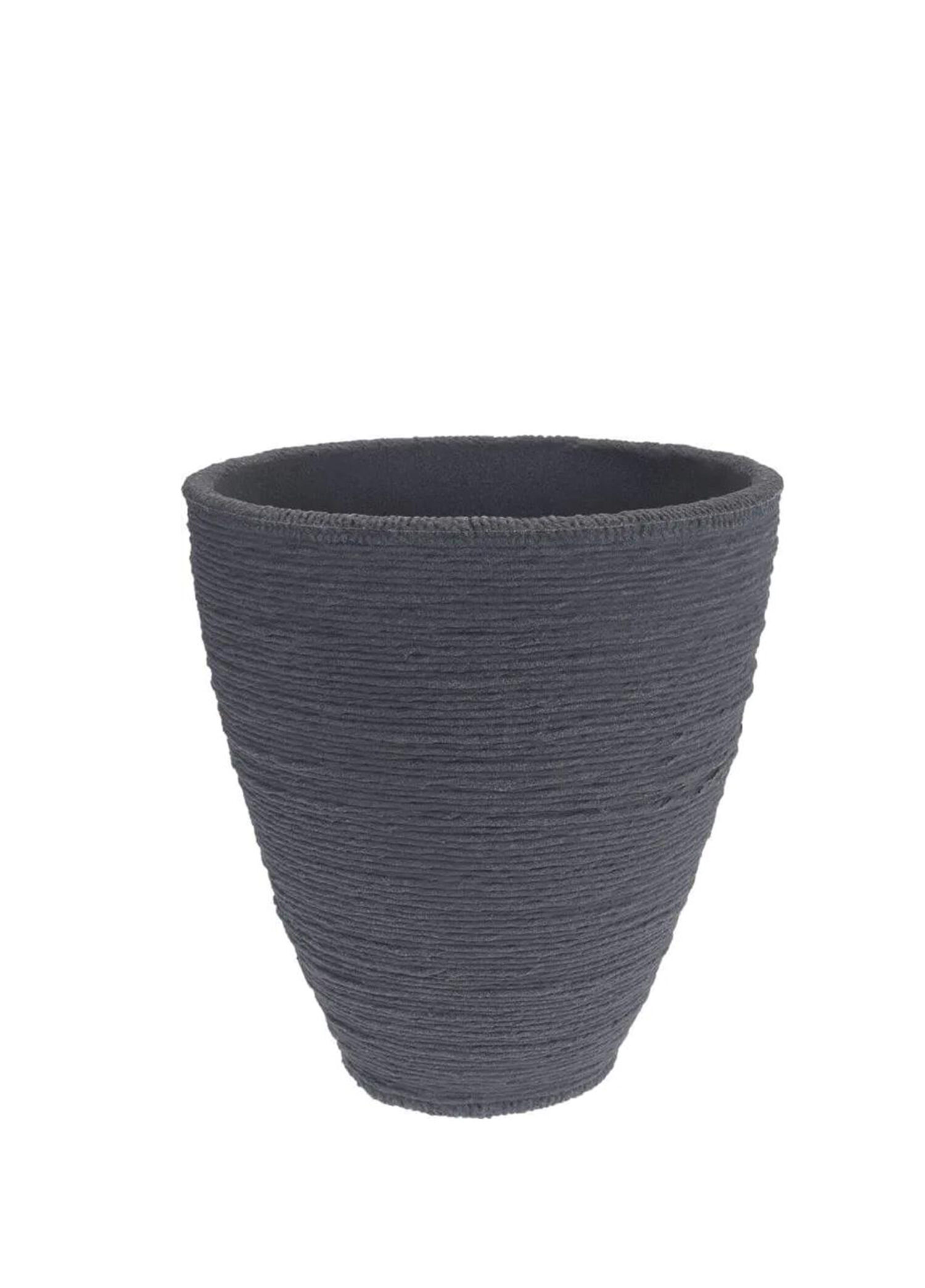 Namook Antrasit Plastik Oluklu Saksı 40 x 40 cm