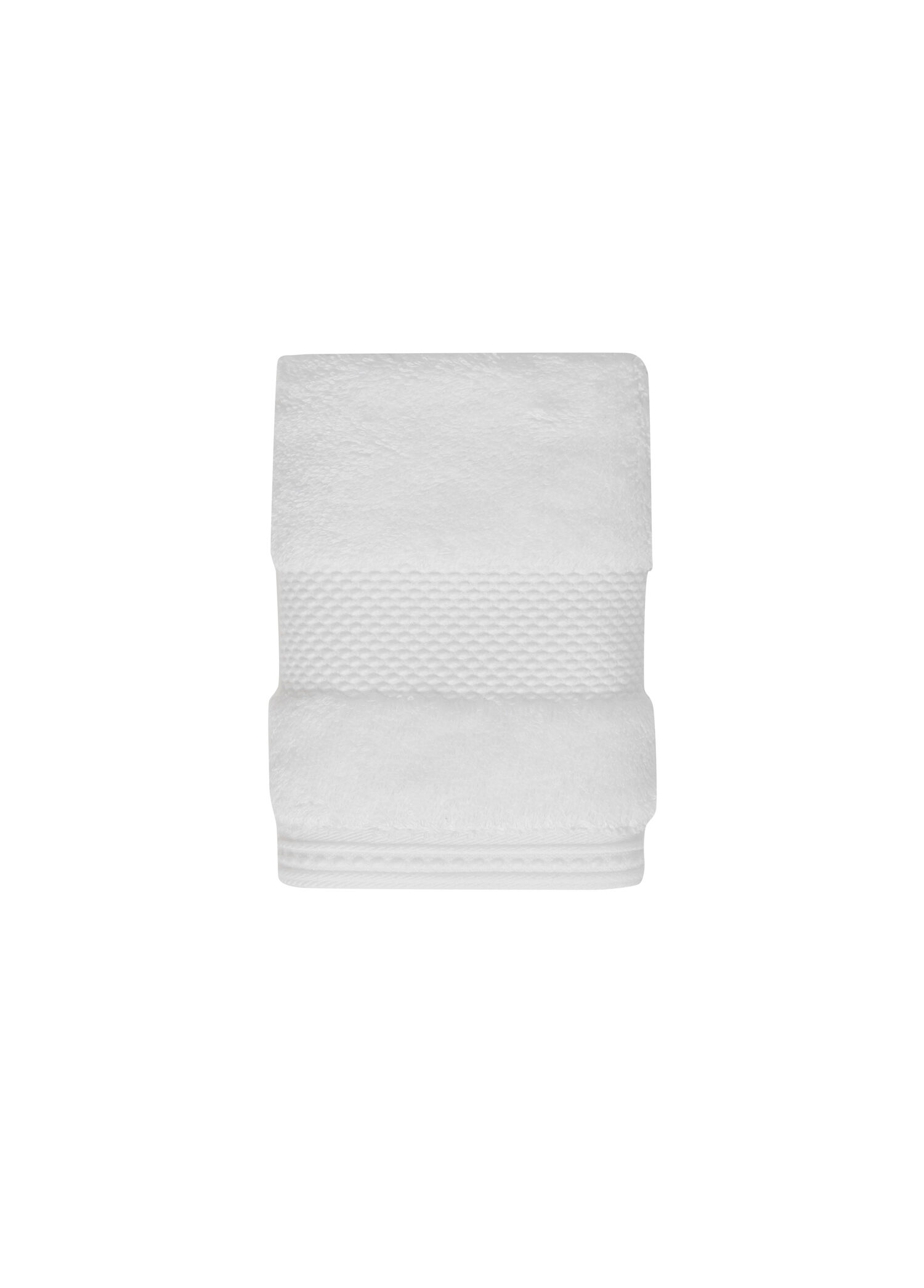 Deluxe Beyaz Pamuklu Misafir Havlusu 30x50 cm