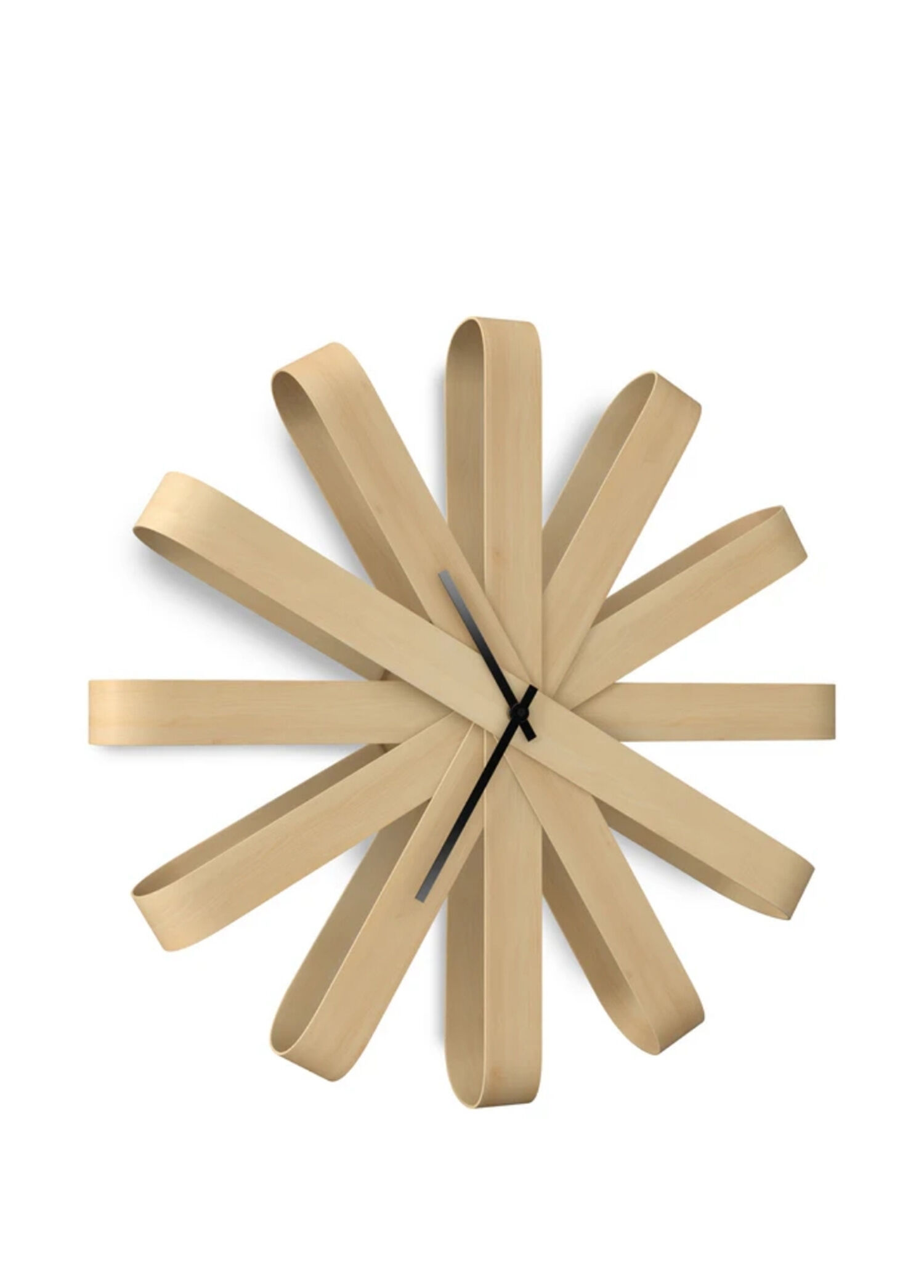 Ribbonwood Açık Bej Ahşap Duvar Saati