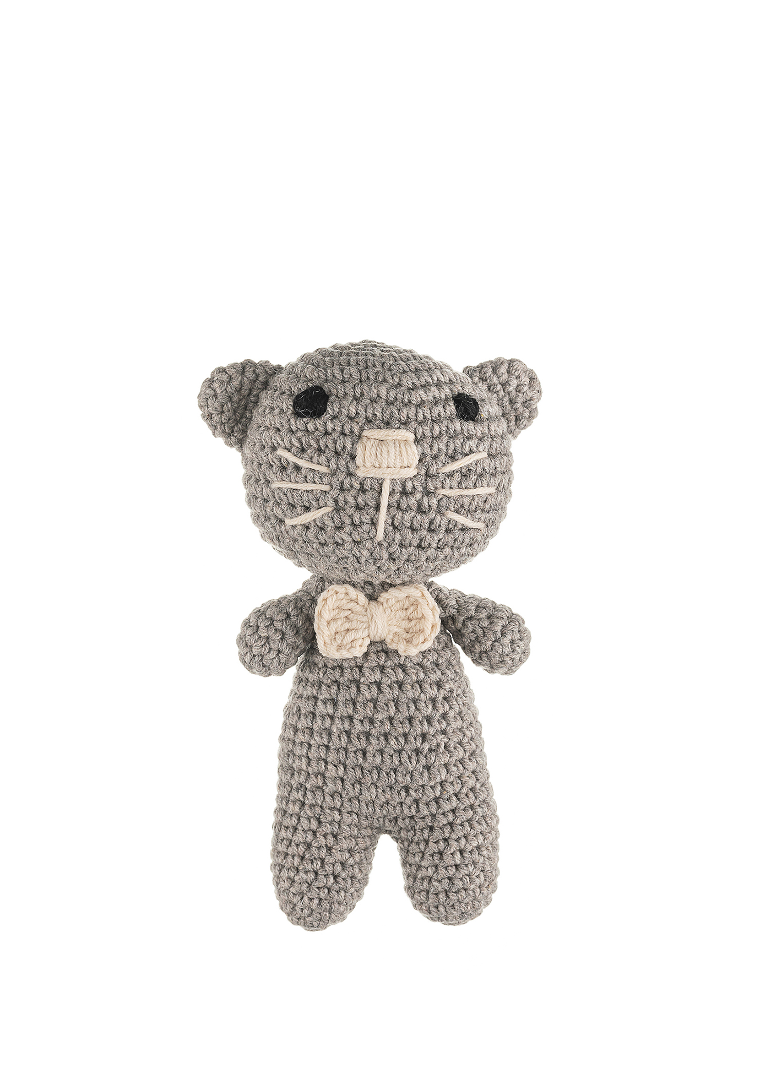 Cuddly Gri Kedicik Oyuncak Amigurumi