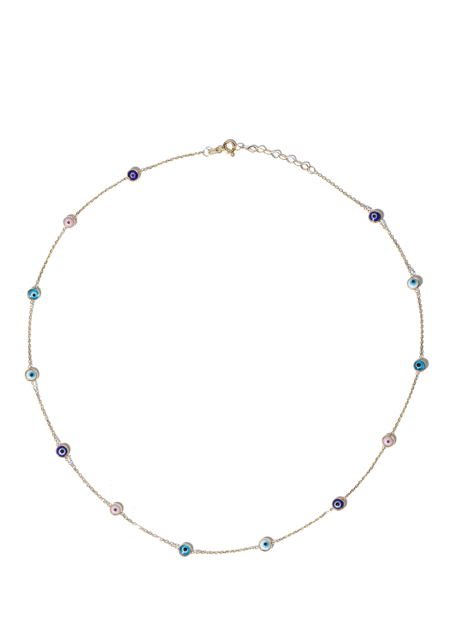 Single Row Diamond Women's Gold Necklace