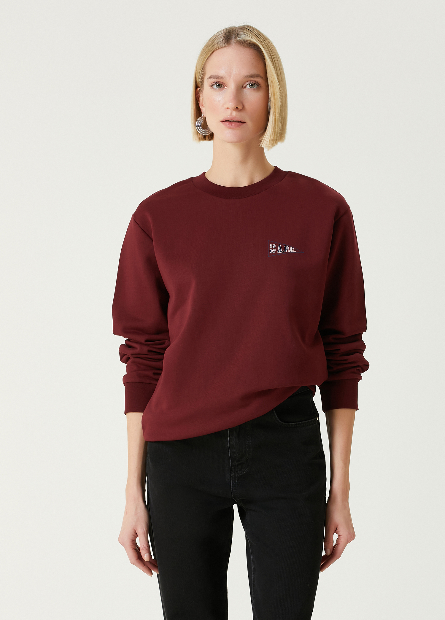 Bordo Logolu Sweatshirt