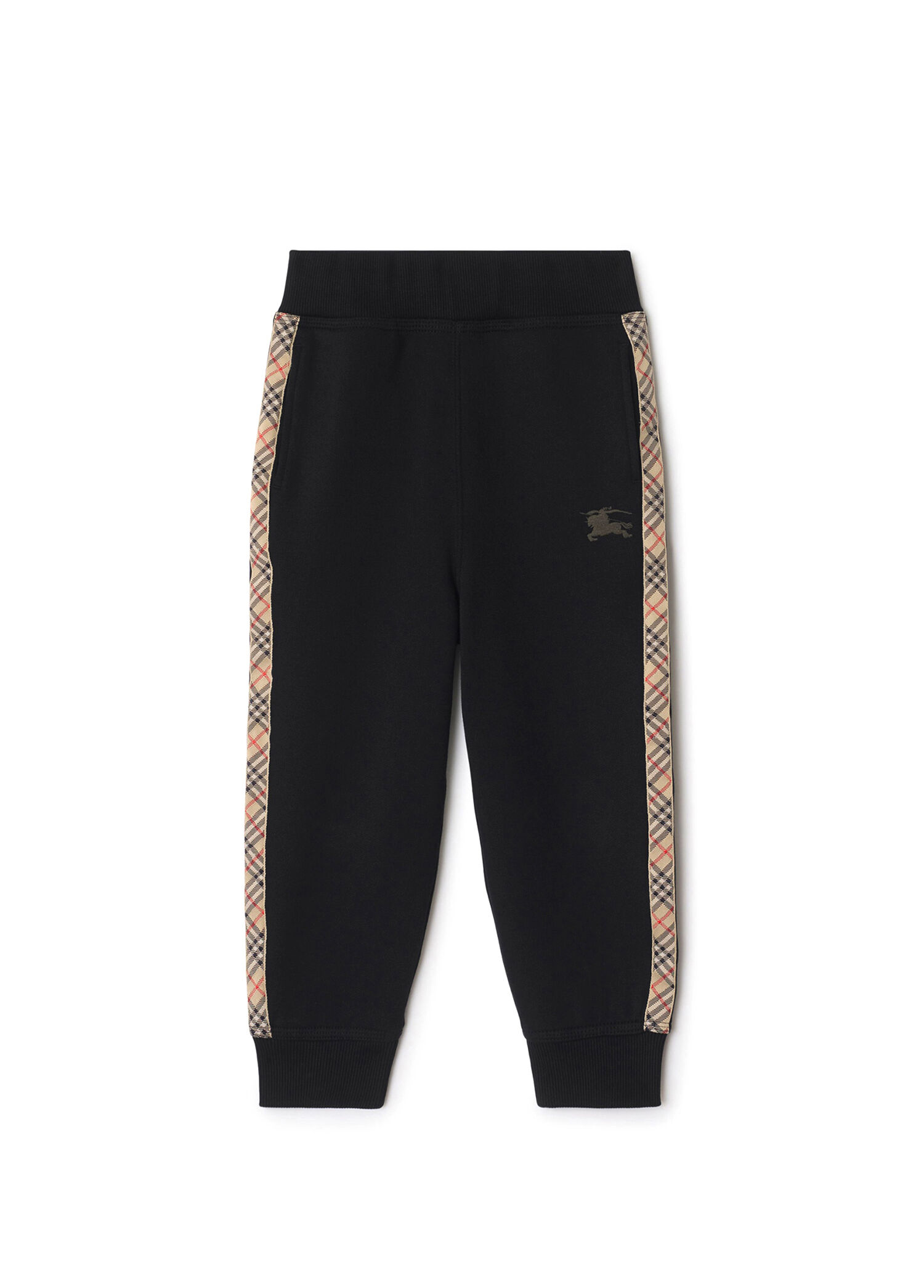 Jackson Tape Check Trim Cotton Siyah Unisex Çocuk Eşofman Altı